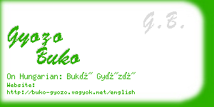 gyozo buko business card